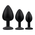 Load image into Gallery viewer, Gemsations 3Pc Silicone Bling Bling Anal Training Kit Black