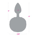 Load image into Gallery viewer, Gemsations 2.95" Metal Bunny Tail Butt Plug Siliver