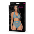 Load image into Gallery viewer, Electric Lingerie Blue Dream Fishnet Set O/S