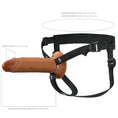 Load image into Gallery viewer, Fantasy X-Tensions Elite 8" Silicone Hollow Strap-On Dual Density Brown