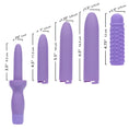 Load image into Gallery viewer, Dr. Laura Berman Rechargeable Dilators Set Of 4 Locking Sizes Plus Sleeve