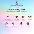 Load image into Gallery viewer, ID Make Me Quiver Silicone Bullet Massager