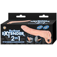 Load image into Gallery viewer, The Great Extender 2-In-1 8" Extender & Masturbator White