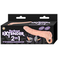 Load image into Gallery viewer, The Great Extender 2-In-1 9" Extender & Masturbator White
