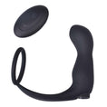 Load image into Gallery viewer, Ass-Sation Remote Contoured Anal Plug Black