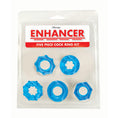 Load image into Gallery viewer, Enhancer Five Piece Cock Ring Set Blue
