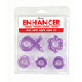 Load image into Gallery viewer, Enhancer Five Piece Cock Ring Set Purple