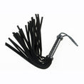 Load image into Gallery viewer, 18" Mini 36 Suede Tail Flogger Black