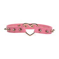 Load image into Gallery viewer, Master Series Spiked Heart Choker Pink