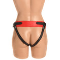 Load image into Gallery viewer, Creature Cocks Horny Devil Strap-On Harness Red