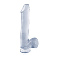 Load image into Gallery viewer, Basix Rubber Works 10" Dong with Suction Cup Clear