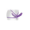 Load image into Gallery viewer, Fetish Fantasy Elite Vibrating Double Delight Strap-On Purple