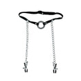 Load image into Gallery viewer, Fetish Fantasy Series Limited Edition O-Ring Gag & Nipple Clamps Black