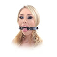 Load image into Gallery viewer, Fetish Fantasy Series Beginner's Open Mouth Gag Black