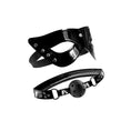 Load image into Gallery viewer, Fetish Fantasy Limited Edition Masquerade Mask & Ball Gag Black