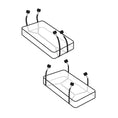 Load image into Gallery viewer, Fetish Fantasy Limited Edition Wraparound Mattress Restraints Black