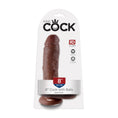 Load image into Gallery viewer, King Cock 8" Cock with Balls Brown