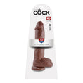 Load image into Gallery viewer, King Cock 10" Cock with Balls Brown