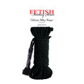 Load image into Gallery viewer, Fetish Fantasy Series Deluxe Silk Rope Black