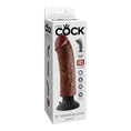Load image into Gallery viewer, King Cock 8" Vibrating Cock Brown