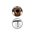 Load image into Gallery viewer, Fetish Fantasy Series 7" Hollow Strap-On With Balls Brown