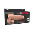 Load image into Gallery viewer, Fetish Fantasy 7" Hollow Rechargeable Strap-On With Balls Flesh