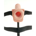Load image into Gallery viewer, Fetish Fantasy 11" Hollow Rechargeable Strap-On With Balls Flesh