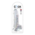 Load image into Gallery viewer, King Cock Clear 9" With Balls Clear