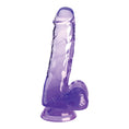Load image into Gallery viewer, King Cock Clear 6" With Balls Purple