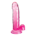 Load image into Gallery viewer, King Cock Clear 7" With Balls Pink