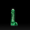 Load image into Gallery viewer, Firefly Glass Smooth Ballsey 4" Dildo Clear