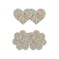 Load image into Gallery viewer, Pretty Pasties Heart & Flower Glow 2 Pair