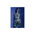 Load image into Gallery viewer, In A Trance Embroidered Bra Garter Belt And G-String S/M