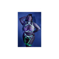 Load image into Gallery viewer, In A Trance Embroidered Bra Garter Belt And G-String Queen Size