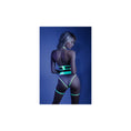 Load image into Gallery viewer, In A Trance Crotchless Teddy With Leg Garters S/M