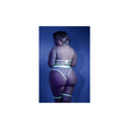 Load image into Gallery viewer, In A Trance Crotchless Teddy With Leg Garters Queen Size