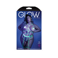 Load image into Gallery viewer, In A Trance Crotchless Teddy With Leg Garters Queen Size