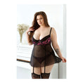 Load image into Gallery viewer, Madison Gartered Babydoll & Panty 1X/2X