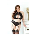 Load image into Gallery viewer, Sadie Bralette & Gartered Panty 1X/2X