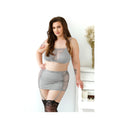 Load image into Gallery viewer, Layne Bralette, Gartered Skirt, & G-String Panty 1X/2X