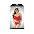 Load image into Gallery viewer, Carmen Wetlook Cropped Bustier & Panty 3X/4X