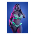 Load image into Gallery viewer, Night Vision Bralette & Cage Panty Queen Size