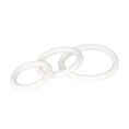 Load image into Gallery viewer, White Rubber Ring 3 Piece Set