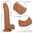 Load image into Gallery viewer, Size Queen 8" Brown