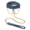 Load image into Gallery viewer, Ride 'Em Premium Denim Collection Collar With Leash