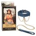 Load image into Gallery viewer, Ride 'Em Premium Denim Collection Collar With Leash