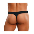 Load image into Gallery viewer, Satin Spandex Bong Thong Black L/Xl