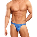 Load image into Gallery viewer, Satin Spandex Bong Thong Royal L/Xl
