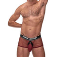 Load image into Gallery viewer, Cock Pit Net Mini Cock Ring Short Burgundy Xl