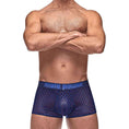Load image into Gallery viewer, Diamond Mesh Mini Short Navy S
